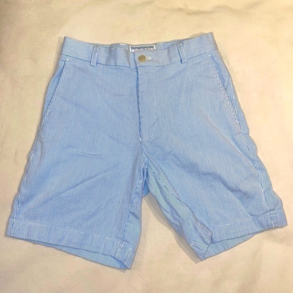 Southern Tide Flat Front Seersucker 9” Inseam Men’s Shorts